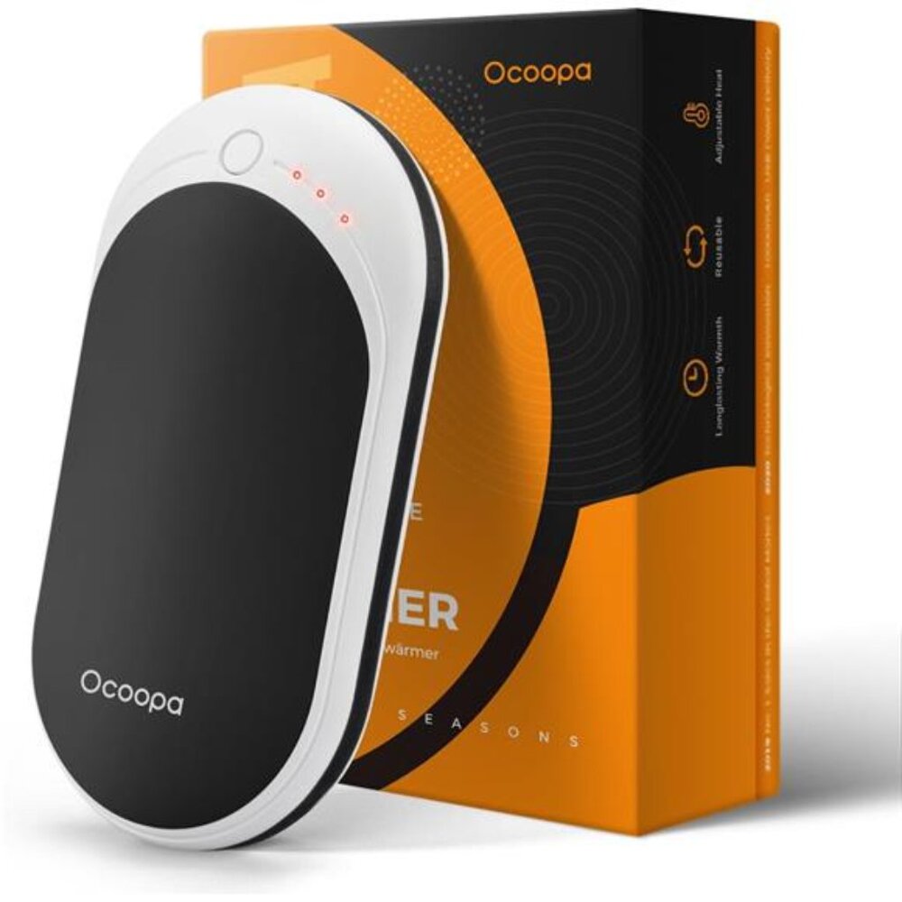 White Hand Warmers Rechargeable Electric Portable Pocket Heater Heat‎ Therapy